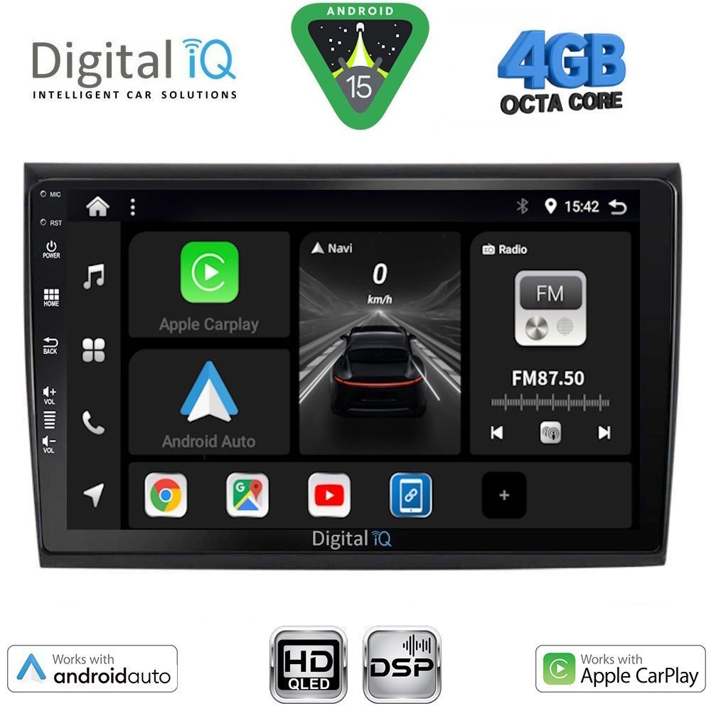 Βλησαρούλης Car Center - DIGITAL IQ BXF 6136_CPAA (9inc) MULTIMEDIA TABLET for FIAT BRAVO mod. 2007-2019