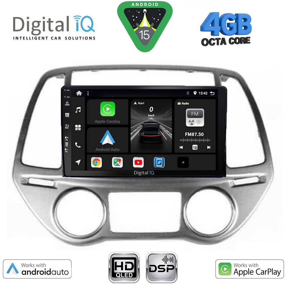 Βλησαρούλης Car Center - DIGITAL IQ BXF 6227_CPAA CLIMA (9inc) MULTIMEDIA TABLET for HYUNDAI i20 mod. 2008-2012