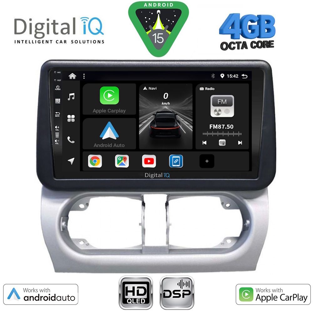 Βλησαρούλης Car Center - DIGITAL IQ BXF 6500_CPAA (9inc) MULTIMEDIA TABLET for OPEL CORSA C mod 2000-2006 - TIGRA mod. 2004-2009