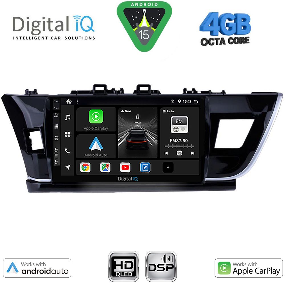 Βλησαρούλης Car Center - DIGITAL IQ BXF 6714BIG_CPAA (10inc) MULTIMEDIA TABLET for TOYOTA COROLLA mod. 2013-2016