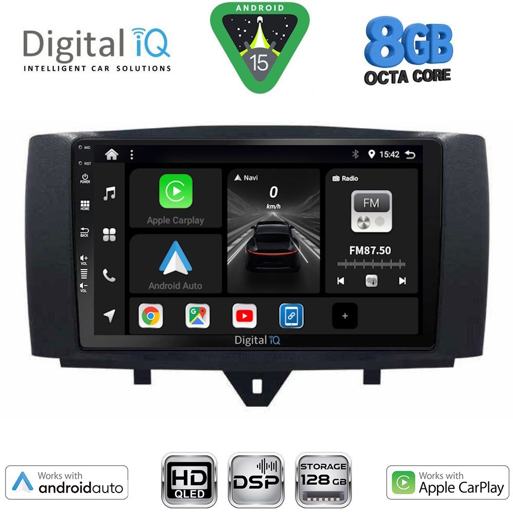 Βλησαρούλης Car Center - DIGITAL IQ BXF 7622_CPAA (9inc) MULTIMEDIA TABLET for SMART (451) mod. 2010-2015