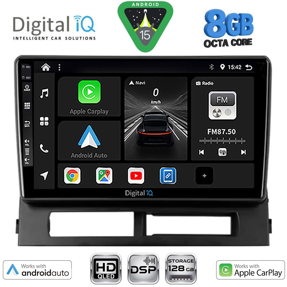 Βλησαρούλης Car Center - DIGITAL IQ BXF 7728DASH_CPAA (9inc) MULTIMEDIA TABLET for TOYOTA PRIUS mod. 2003-2009 (Supports Original Clima-HYBRID)