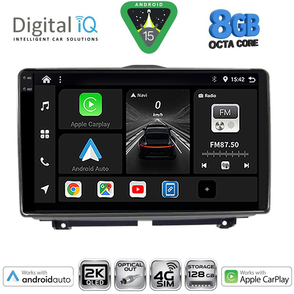 Βλησαρούλης Car Center - DIGITAL IQ BXK 20338_CPAA (9inc) MULTIMEDIA TABLET for LADA GRANTA mod. 2012-2026