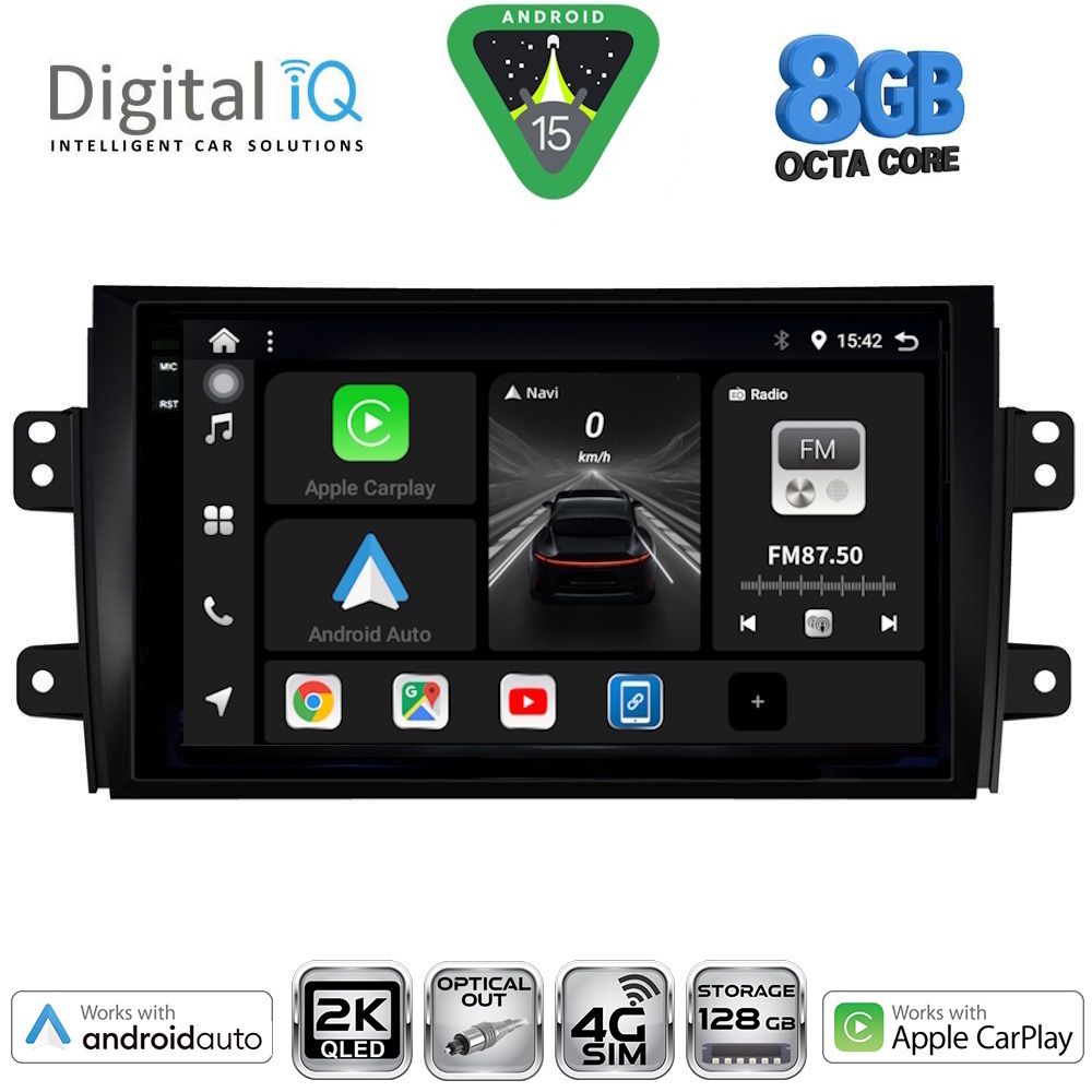Βλησαρούλης Car Center - DIGITAL IQ BXK 20688_CPAA (9inc) MULTIMEDIA TABLET for FIAT SEDICI – SUZUKI SX4 mod. 2005-2013