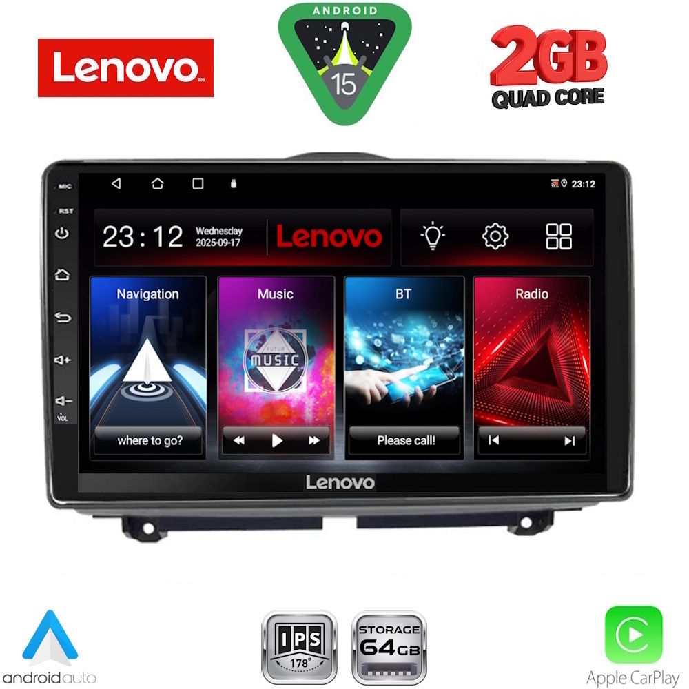 Βλησαρούλης Car Center - LENOVO LVD 2338_CPA (9inc) MULTIMEDIA TABLET for LADA GRANTA mod. 2012-2026