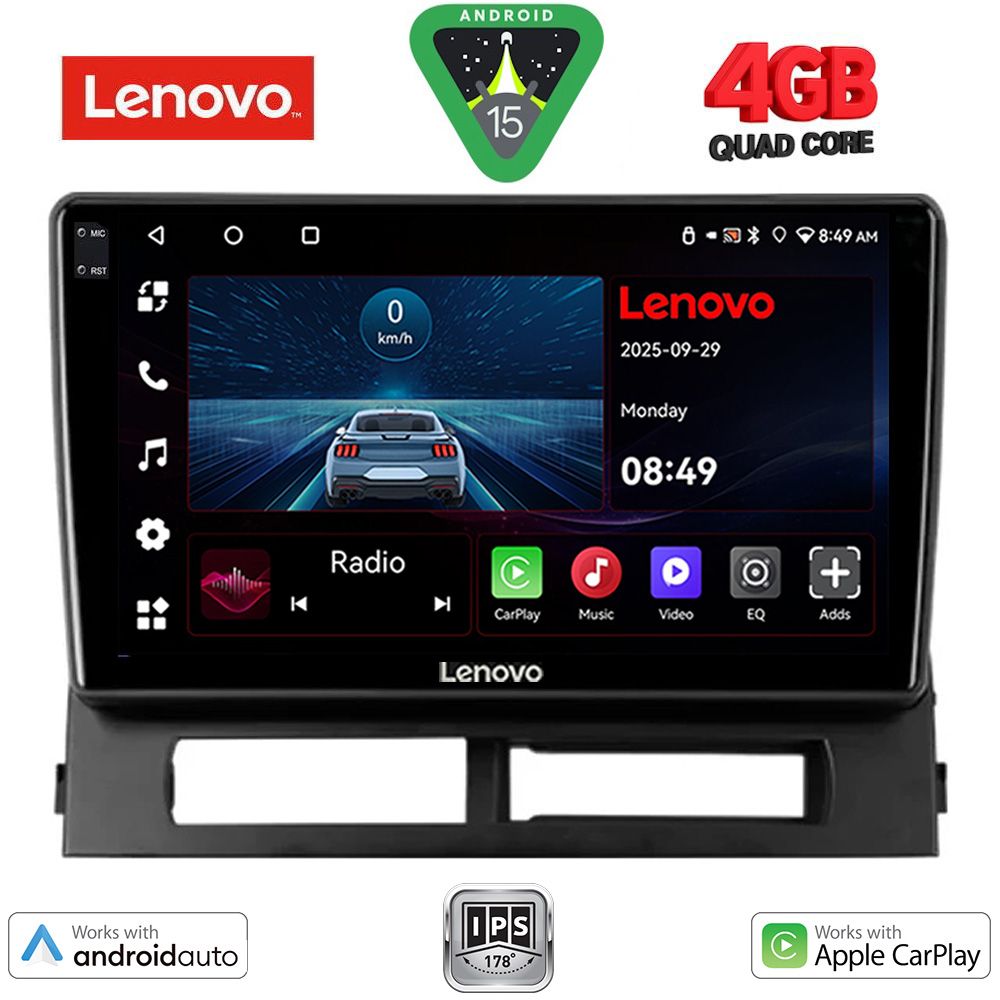Βλησαρούλης Car Center - LENOVO LVE 8728DASH_CPAA (9inc) MULTIMEDIA TABLET for TOYOTA PRIUS mod. 2003-2009 (Supports Original Clima-HYBRID)