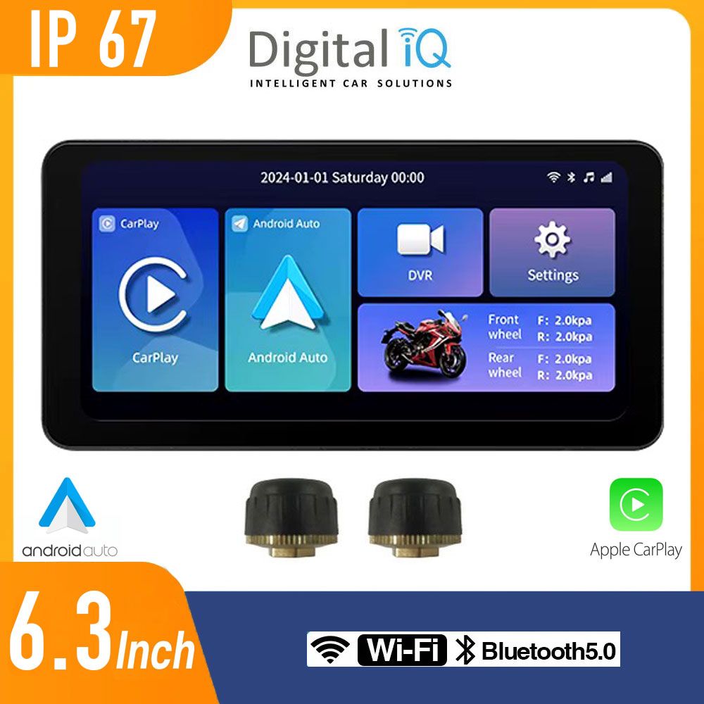 Βλησαρούλης Car Center - DIGITAL IQ PNA 6300_CPAA (6.3inc) MOTORCYCLE CARPLAY-ANDROID AUTO with TPMS