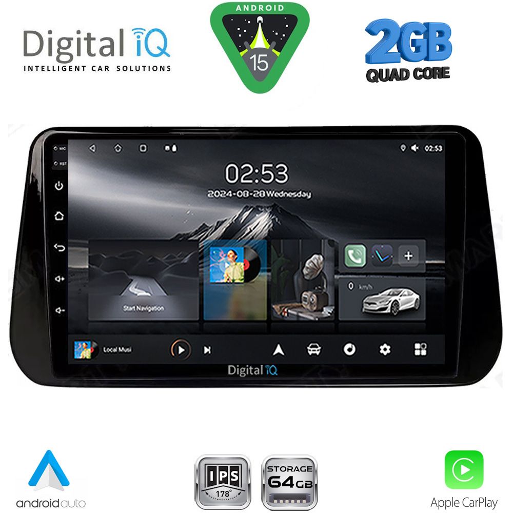 Βλησαρούλης Car Center - DIGITAL IQ RSD 1238B_CPA (10inc) MULTIMEDIA TABLET for HYUNDAI IX45 - SANTA FE mod. 2021-2023