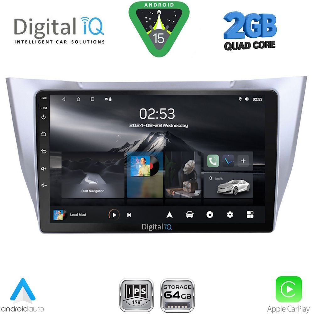 Βλησαρούλης Car Center - DIGITAL IQ RSD 1345SL_CPA (10inc) MULTIMEDIA TABLET for LEXUS RX 300 – 400 mod. 2003-2008