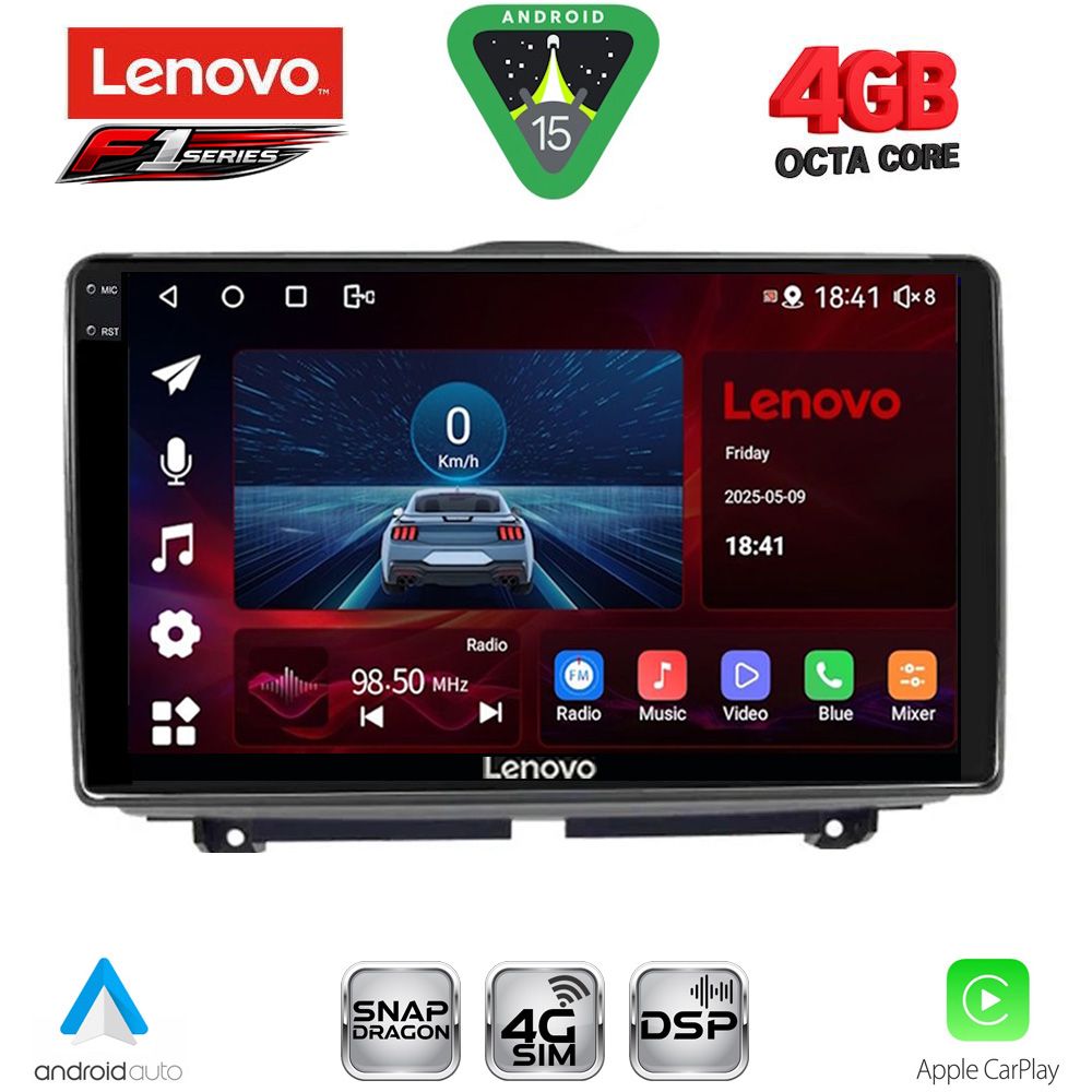 Βλησαρούλης Car Center - LENOVO SSQ 9338_CPA (9inc) MULTIMEDIA TABLET for LADA GRANTA mod. 2012-2026