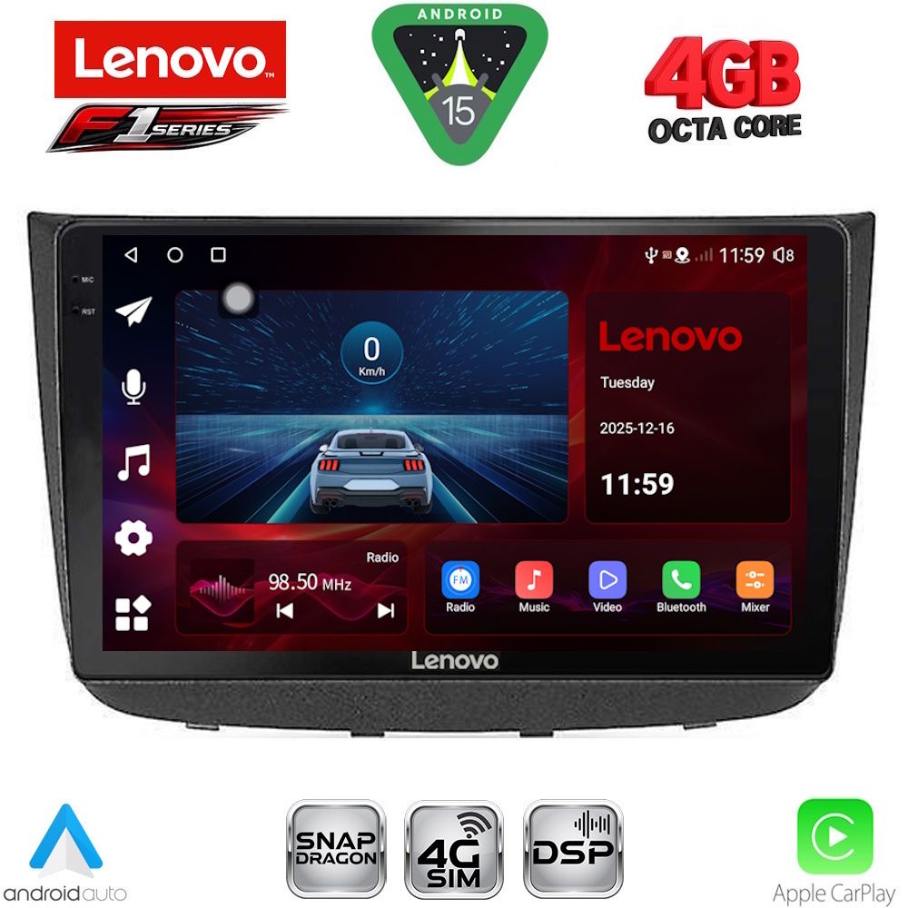 Βλησαρούλης Car Center - LENOVO SSQ 9420_CPA (10inc) MULTIMEDIA TABLET for MERCEDES VITO - VIANO (W639) mod. 2003-2007