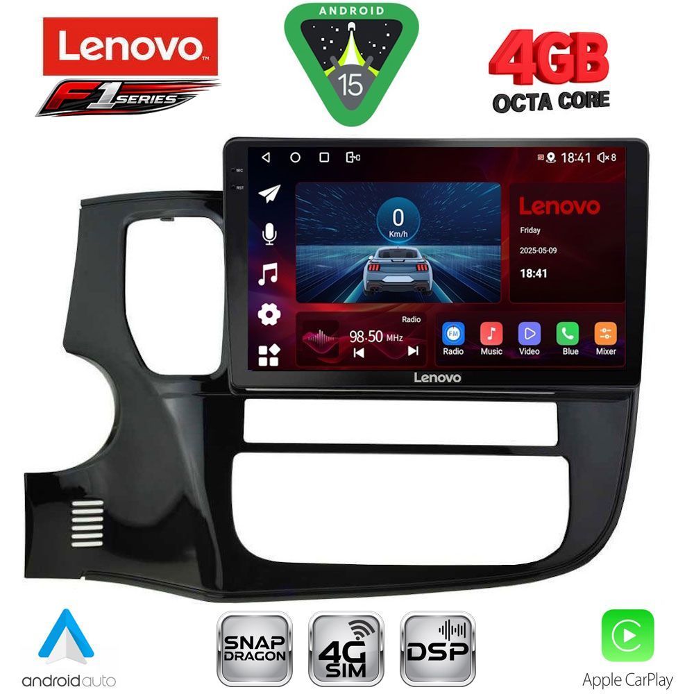 Βλησαρούλης Car Center - LENOVO SSQ 9443_CPA (10inc) MULTIMEDIA TABLET for MITSUBISHI OUTLANDER mod. 2013-2020
