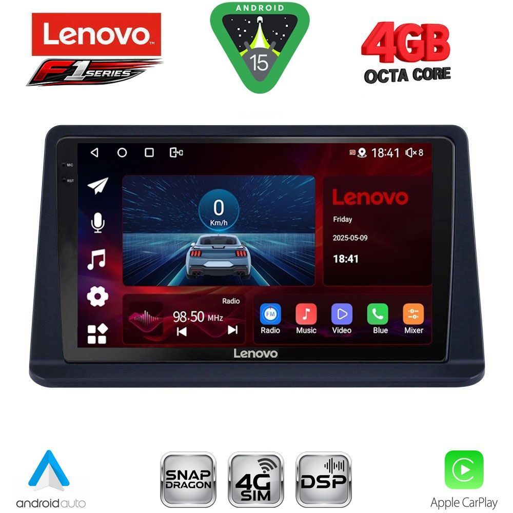 Βλησαρούλης Car Center - LENOVO SSQ 9445_CPA (9inc) MULTIMEDIA TABLET for MITSUBISHI PAJERO mod. 1999-2006
