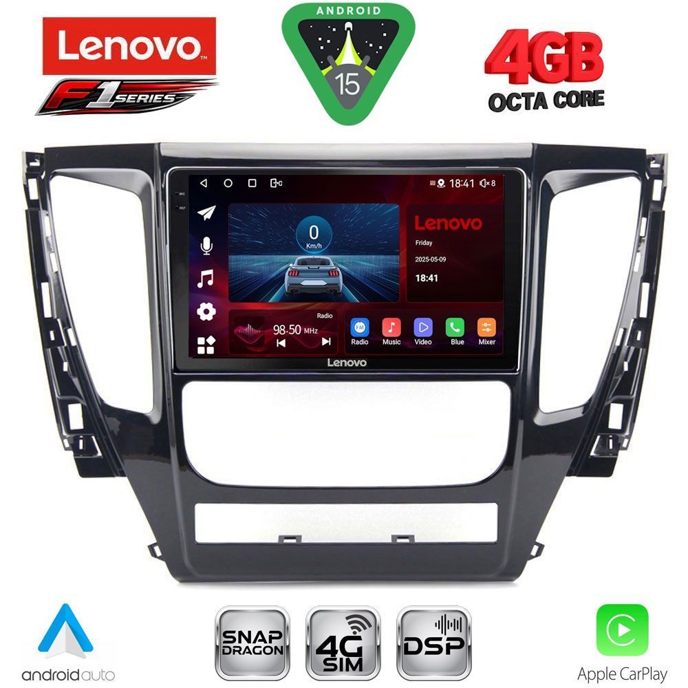 Βλησαρούλης Car Center - LENOVO SSQ 9447A_CPA (9inc) MULTIMEDIA TABLET for MITSUBISHI PAJERO mod. 2013-2020