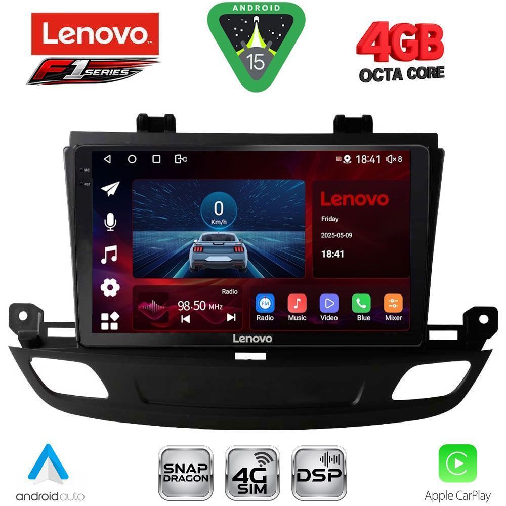 Βλησαρούλης Car Center - LENOVO SSQ 9493_CPA (9inc) MULTIMEDIA TABLET for OPEL INSIGNIA mod. 2018-2024