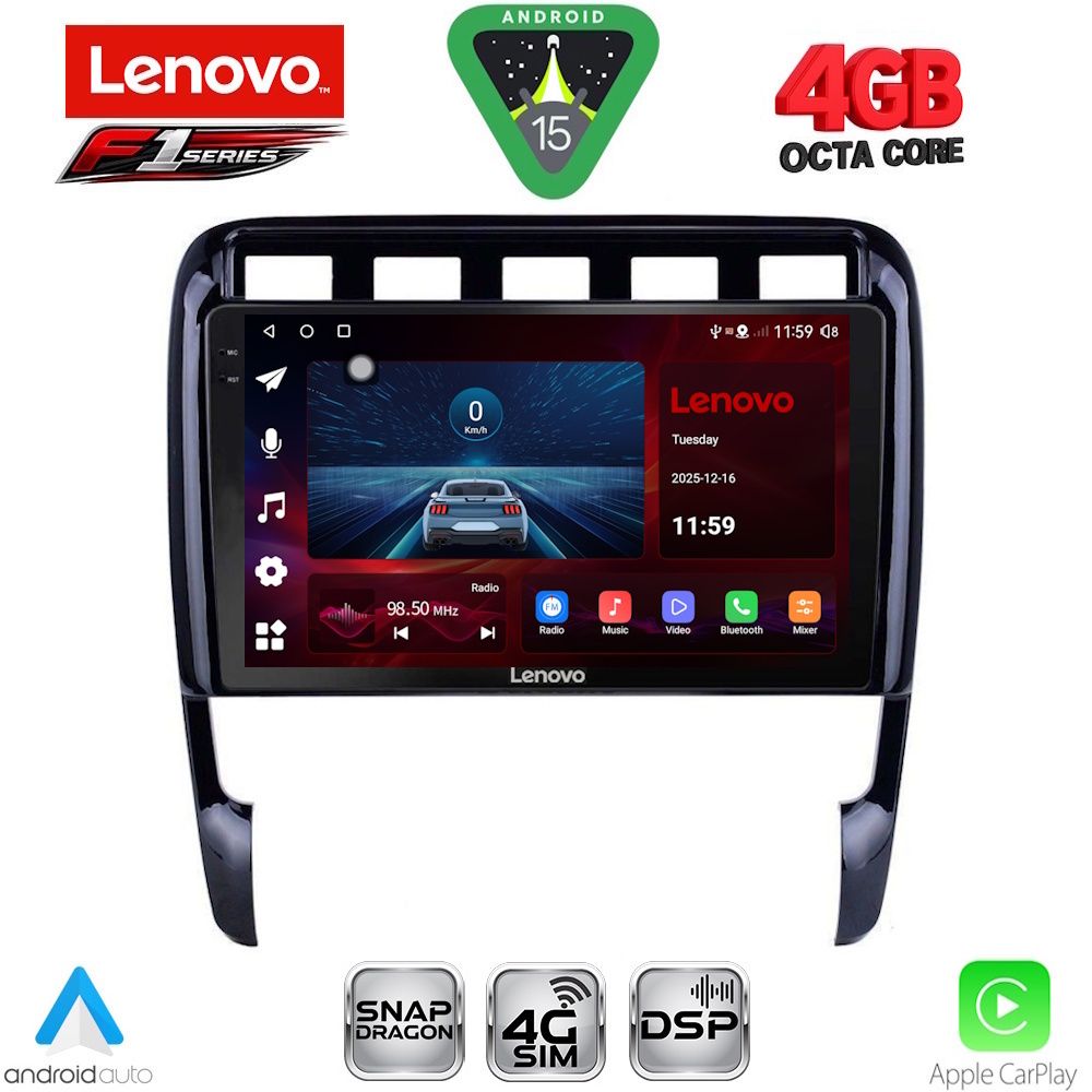 Βλησαρούλης Car Center - LENOVO SSQ 9535_CPA (9inc) MULTIMEDIA TABLET for PORSCHE CAYENNE mod. 2002-2011