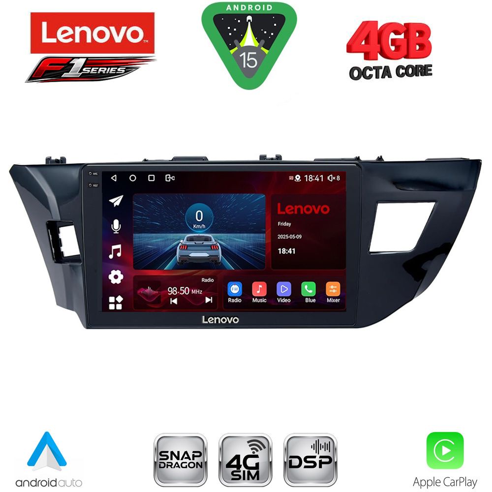 Βλησαρούλης Car Center - LENOVO SSQ 9714MD_CPA (10inc) MULTIMEDIA TABLET for TOYOTA COROLLA mod. 2013-2016