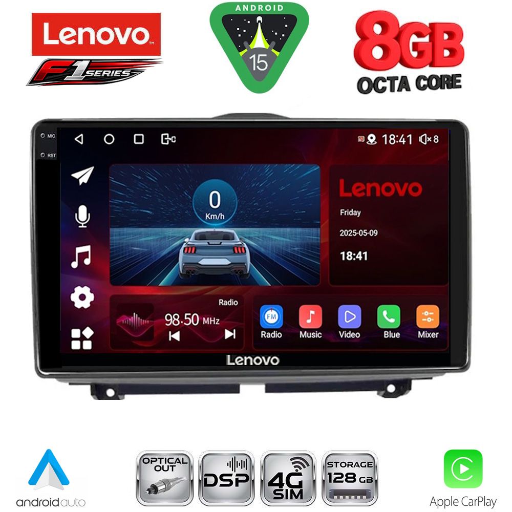 Βλησαρούλης Car Center - LENOVO SSR 10338_CPA (9inc) MULTIMEDIA TABLET for LADA GRANTA mod. 2012-2026
