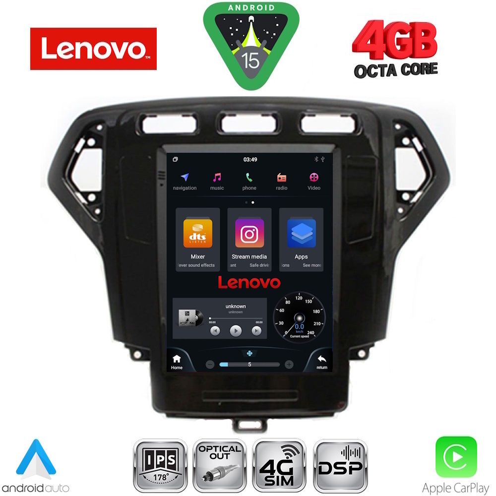 Βλησαρούλης Car Center - LENOVO SSX 9957_CPA TESLA STYLE for FORD MONDEO mod. 2007-2010