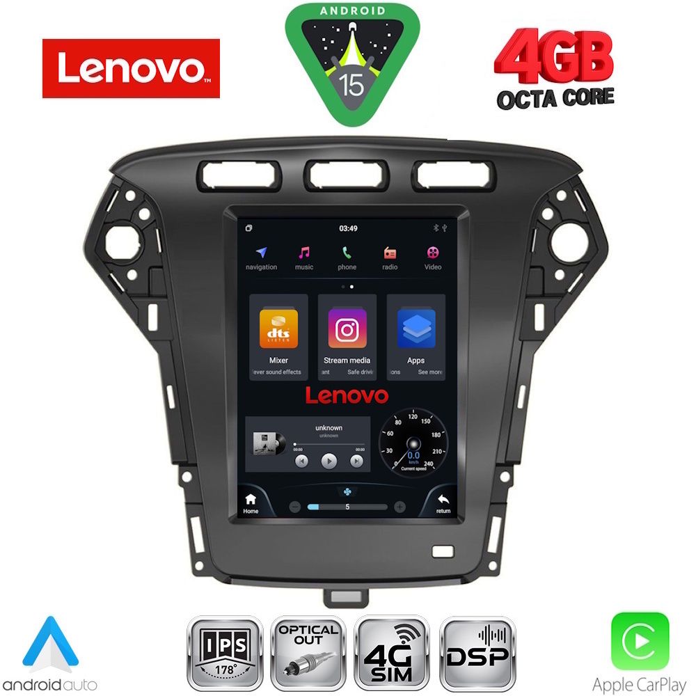 Βλησαρούλης Car Center - LENOVO SSX 9958_CPA TESLA STYLE for FORD MONDEO mod. 2010-2013
