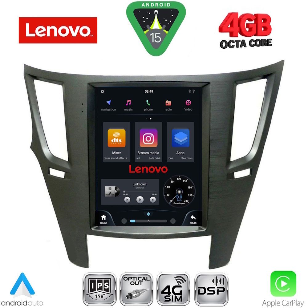Βλησαρούλης Car Center - LENOVO SSX 9962_CPA TESLA STYLE  for SUBARU LEGACY - OUTBACK mod. 2009-2014
