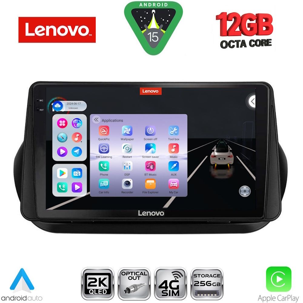 Βλησαρούλης Car Center - LENOVO SSZ 12142_CPA (9inc) MULTIMEDIA TABLET for CITROEN – FIAT – PEUGEOT mod. 2008-2018