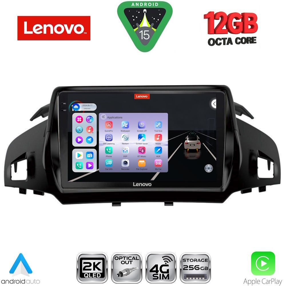Βλησαρούλης Car Center - LENOVO SSZ 12160_CPA (9inc) MULTIMEDIA TABLET for FORD KUGA mod. 2013-2019 – CMAX mod. 2011-2020