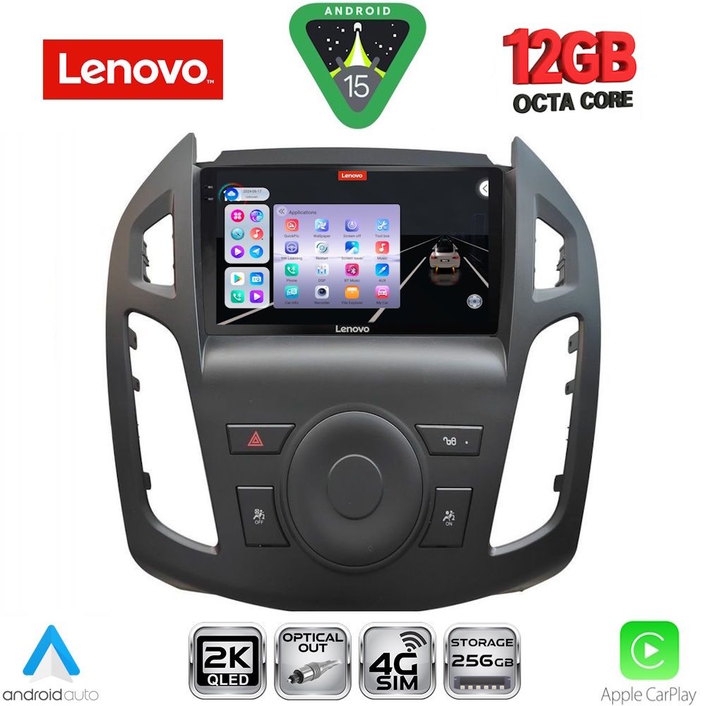 Βλησαρούλης Car Center - LENOVO SSZ 12176_CPA (9inc) MULTIMEDIA TABLET for FORD TRANSIT CONNECT mod. 2013-2018