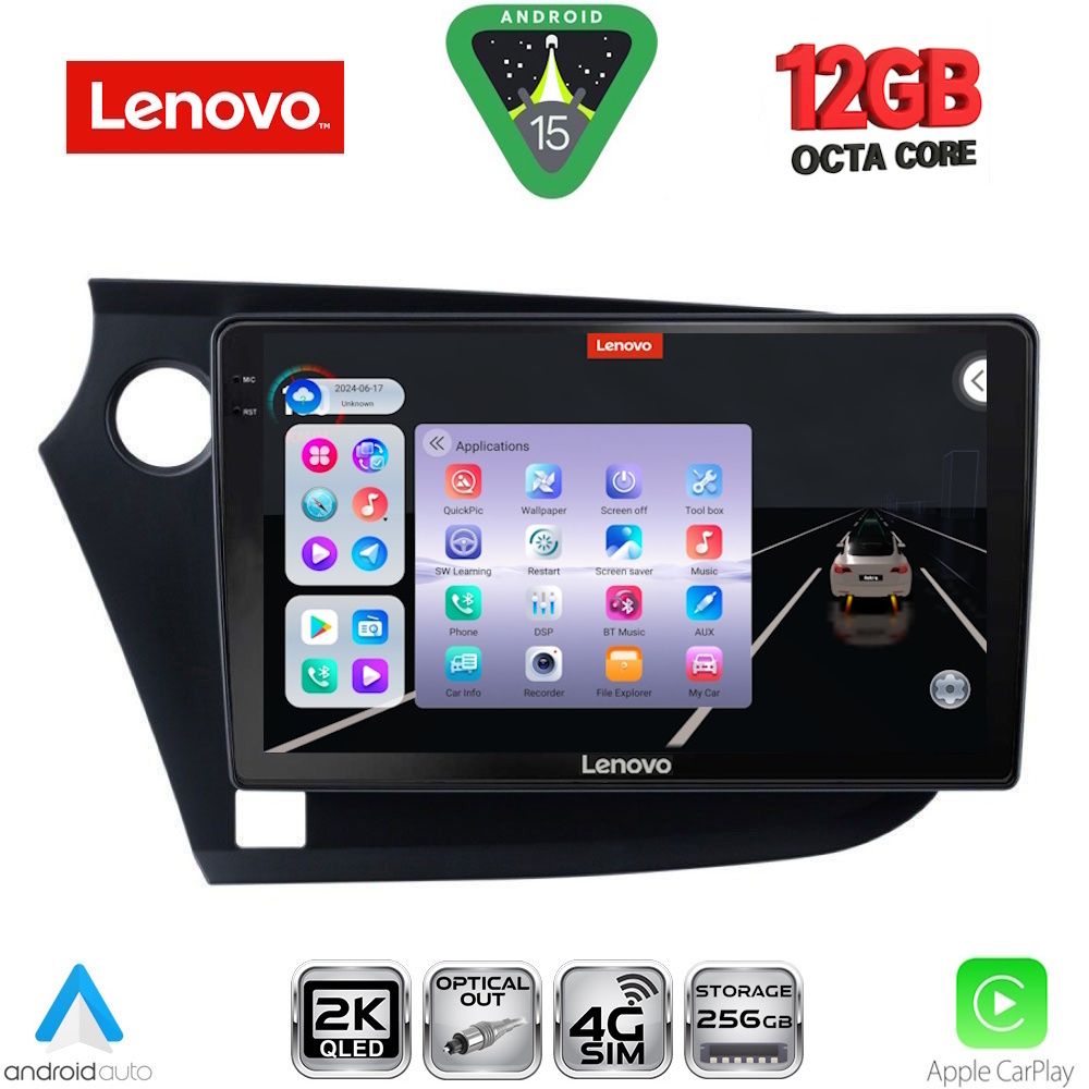 Βλησαρούλης Car Center - LENOVO SSZ 12205_CPA (9inc) MULTIMEDIA TABLET for HONDA INSIGHT mod. 2009-2014
