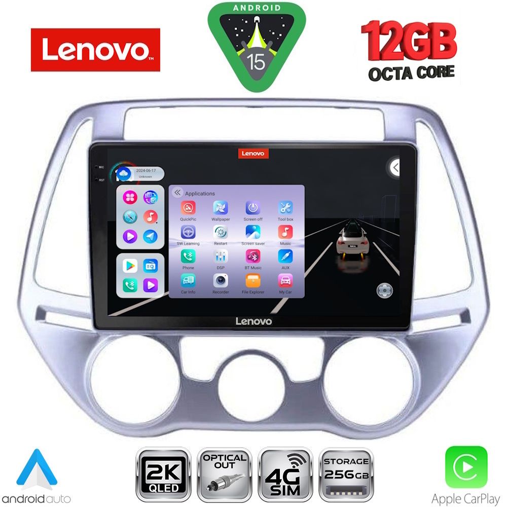 Βλησαρούλης Car Center - LENOVO SSZ 12227_CPA A/C (9inc) MULTIMEDIA TABLET for HYUNDAI i20 mod. 2008-2012
