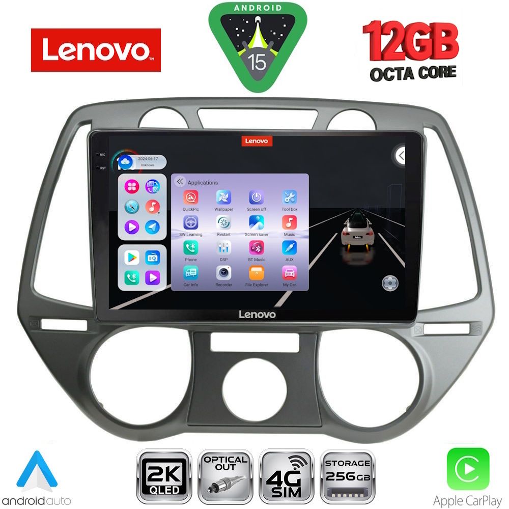 Βλησαρούλης Car Center - LENOVO SSZ 12228_CPA A/C (9inc) MULTIMEDIA TABLET for HYUNDAI i20 mod. 2008-2012