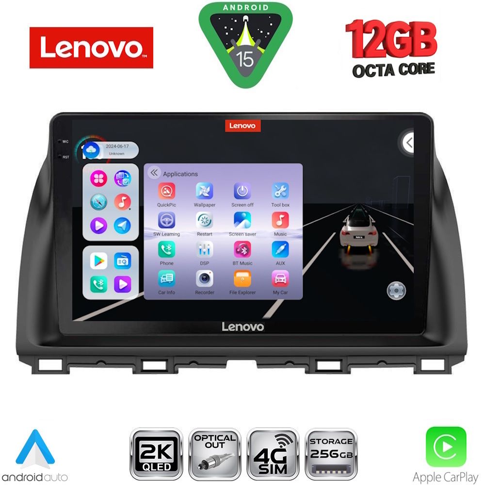 Βλησαρούλης Car Center - LENOVO SSZ 12380_CPA (10inc) MULTIMEDIA TABLET for MAZDA CX5 mod. 2013-2017