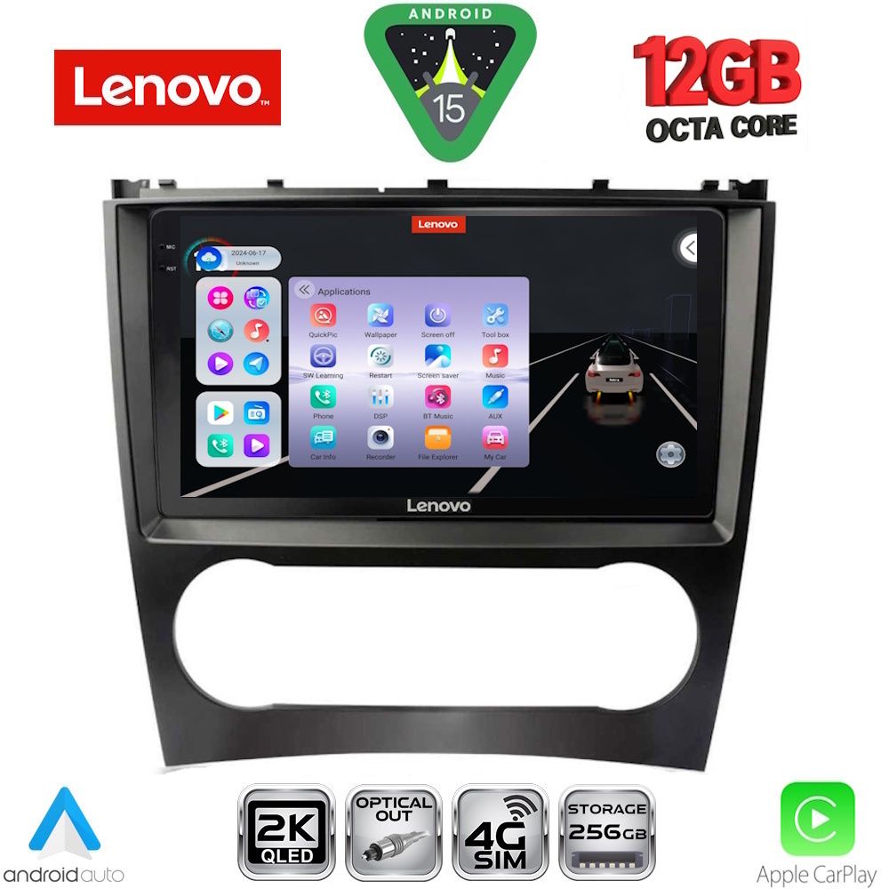Βλησαρούλης Car Center - LENOVO SSZ 12404_CPA (9inc) MULTIMEDIA TABLET for MERCEDES C – CLK (W203-209) mod. 2004-2008