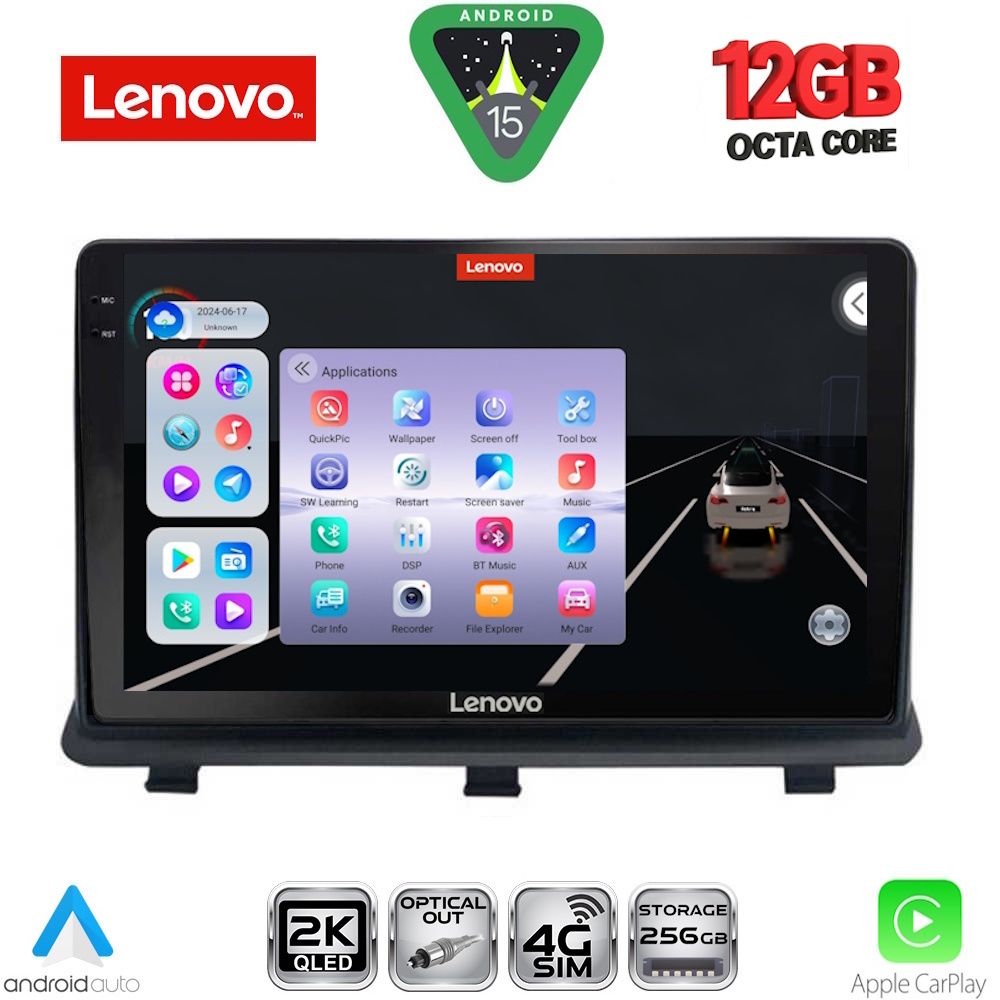 Βλησαρούλης Car Center - LENOVO SSZ 12480_CPAA (9inc) MULTIMEDIA TABLET for OPEL ANTARA mod. 2006-2016