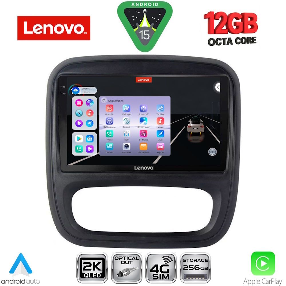 Βλησαρούλης Car Center - LENOVO SSZ 12499_CPA (9inc) MULTIMEDIA TABLET for OPEL VIVARO – RENAULT TRAFIC – FIAT TALENDO – NISSAN NV 300 mod. 2014-2019