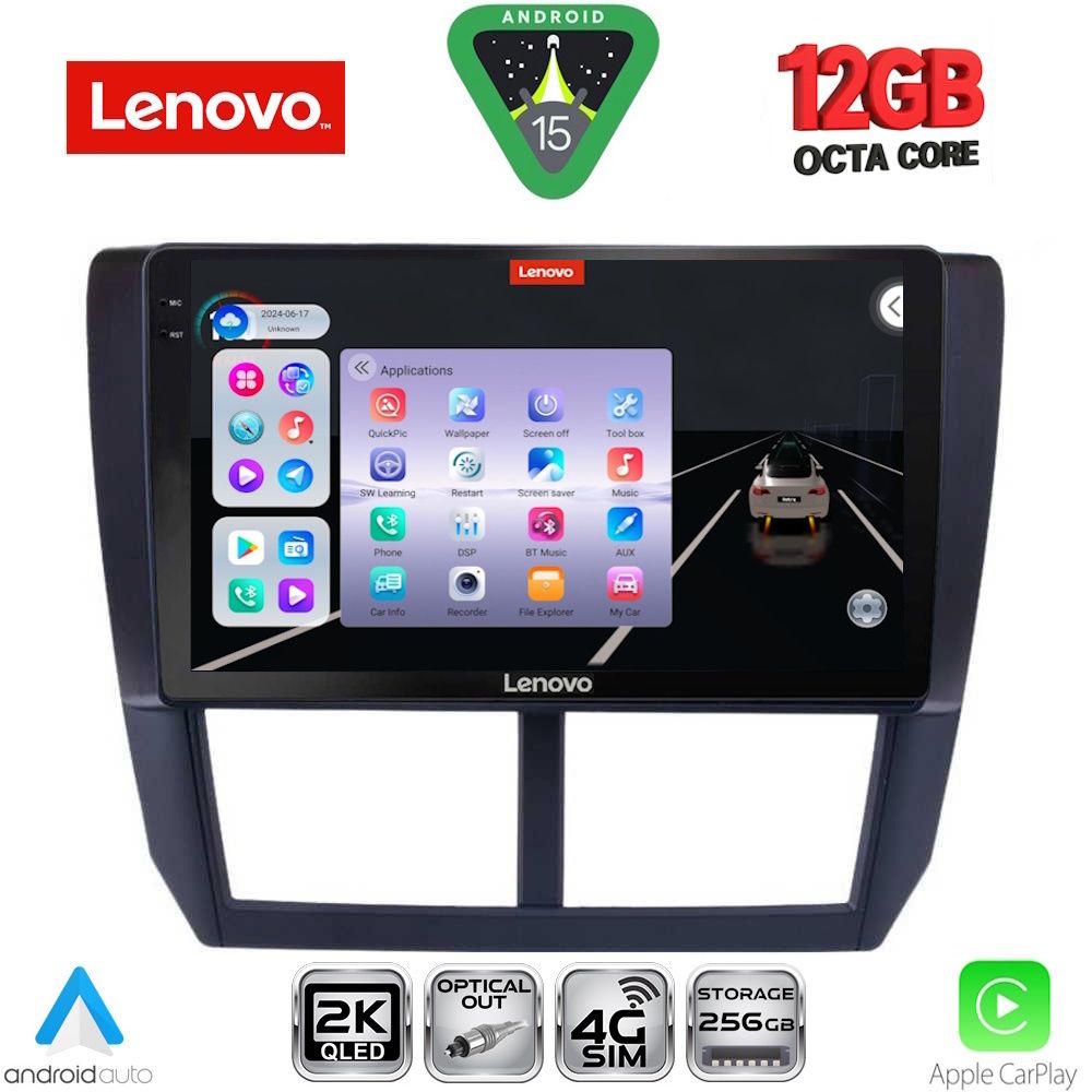 Βλησαρούλης Car Center - LENOVO SSZ 12662_CPA (9inc) MULTIMEDIA TABLET for SUBARU FORESTER - IMPREZA - XV mod. 2008-2013