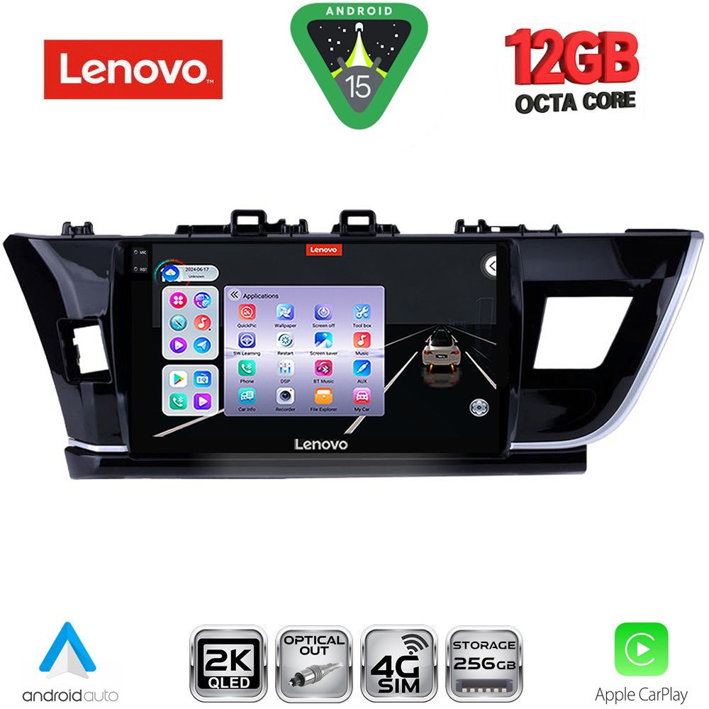 Βλησαρούλης Car Center - LENOVO SSZ 12714BIG_CPA (10inc) MULTIMEDIA TABLET for TOYOTA COROLLA mod. 2013-2016
