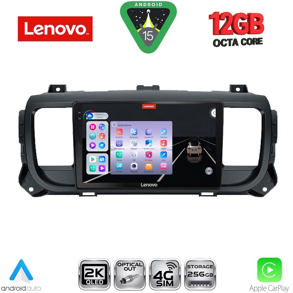 Βλησαρούλης Car Center - LENOVO SSZ 12729_CPA (9inc) MULTIMEDIA TABLET for CITROEN JUMPY-SPACETOURER – PEUGEOT EXPERT-TRAVELLER - TOYOTA PROACE mod.2016-2026