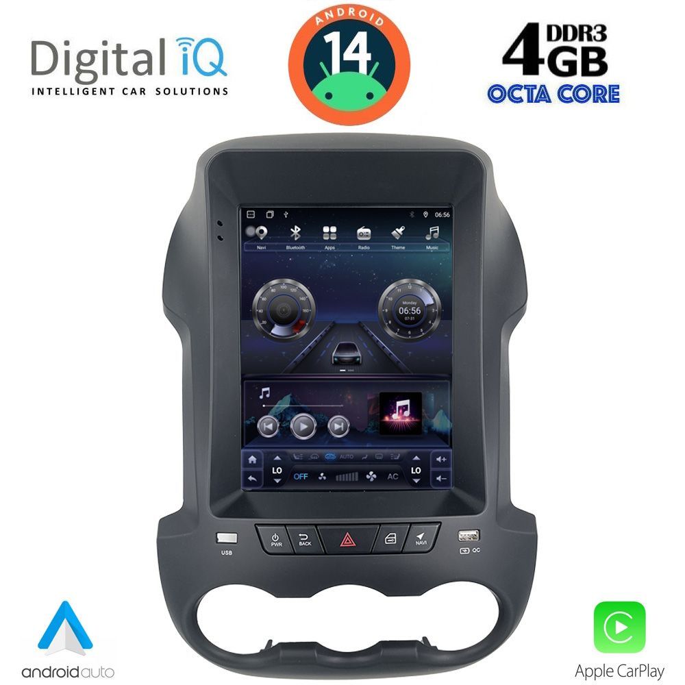 Βλησαρούλης Car Center - DIGITAL IQ TOP 644_CPA TESLA STYLE for FORD RANGER mod. 2012-2015