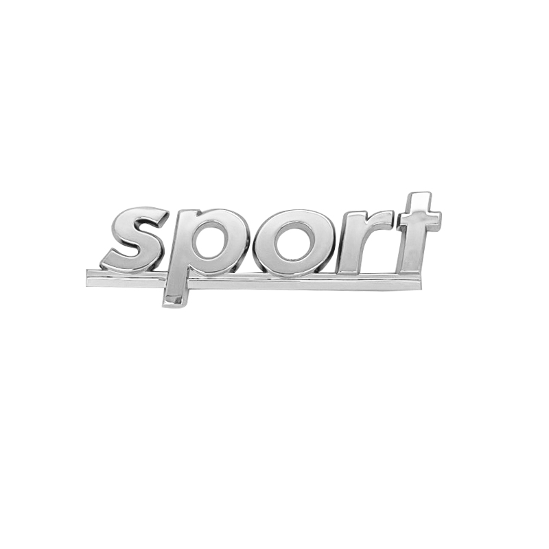 Βλησαρούλης Car Center - Αυτοκόλλητo Χρωμίου 3D ''Sport'' 11cm x 2.5cm 1 Τεμάχιο