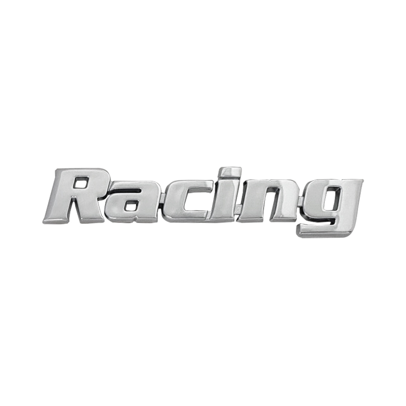 Βλησαρούλης Car Center - Αυτοκόλλητo Χρωμίου 3D ''Racing'' 10.2cm x 2cm 1 Τεμάχιο