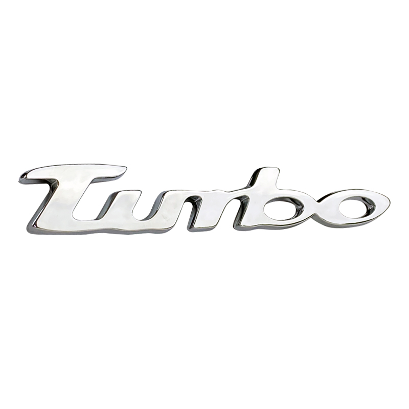 Βλησαρούλης Car Center - Αυτοκόλλητo Χρωμίου 3D ''Turbo'' 13.5cm x 2cm 1 Τεμάχιο