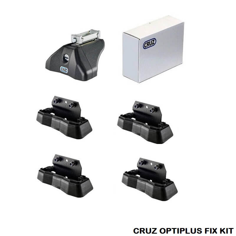 Βλησαρούλης Car Center - Πόδια / Άκρα Για Μπάρες Οροφής CRUZ Optiplus Fix 936-059 Για Kia Niro 2022+ Plastic Integrated Railing Σετ 4 Τεμάχια