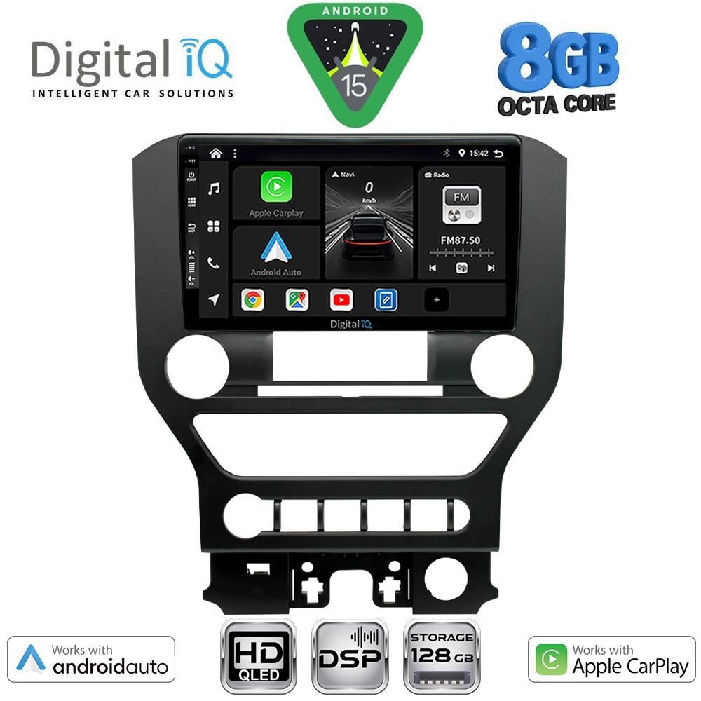 Βλησαρούλης Car Center - DIGITAL IQ BXF 7166_CPAA 4BUT (9inc) MULTIMEDIA TABLET for FORD MUSTANG mod. 2015-2020