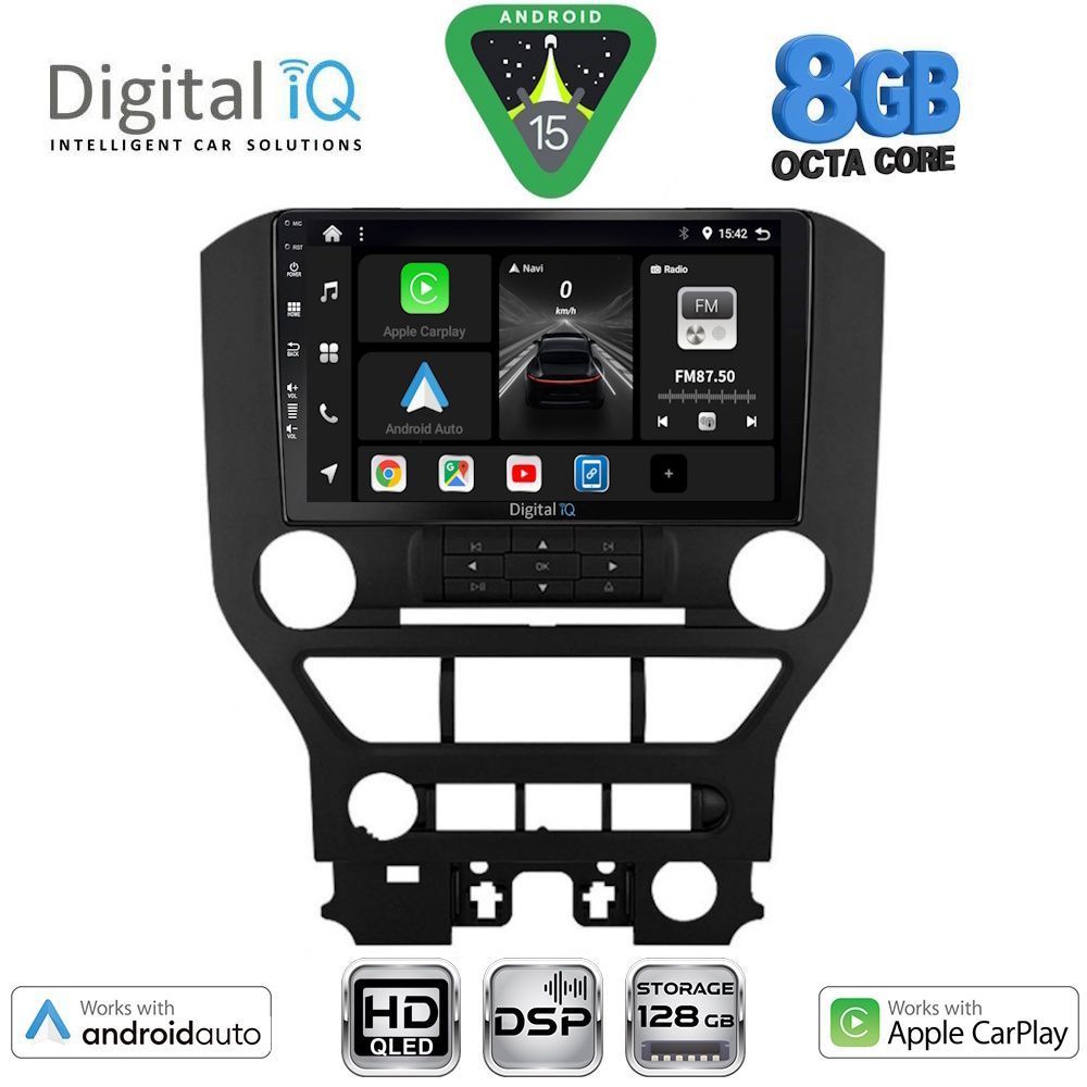 Βλησαρούλης Car Center - DIGITAL IQ BXF 7166_CPAA 3BUT (9inc) MULTIMEDIA TABLET for FORD MUSTANG mod. 2015-2020