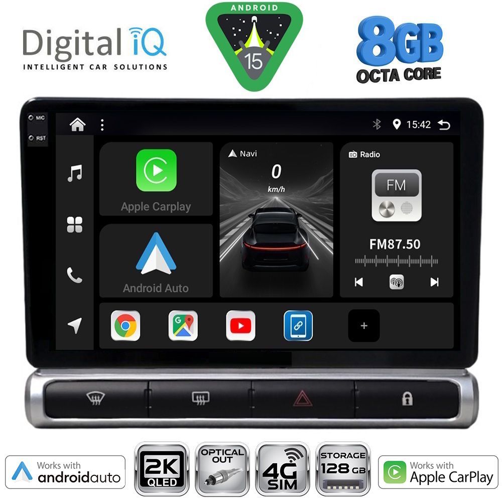 Βλησαρούλης Car Center - DIGITAL IQ BXK 20093H_CPAA (9inc) MULTIMEDIA TABLET for CITROEN C3 - DS3 mod. 2016-2024 High Version