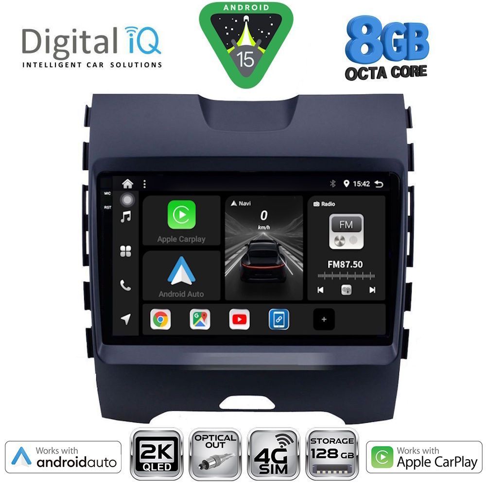 Βλησαρούλης Car Center - DIGITAL IQ BXK 20152_CPAA (9inc) MULTIMEDIA TABLET for FORD EDGE mod. 2015-2023