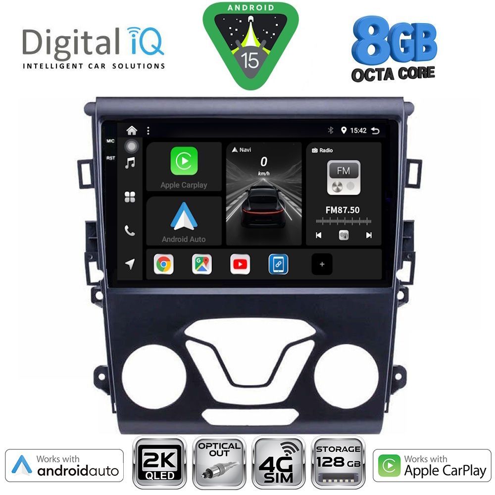 Βλησαρούλης Car Center - DIGITAL IQ BXK 20164_CPAA A/C (9inc) MULTIMEDIA TABLET for FORD MONDEO mod. 2014-2023