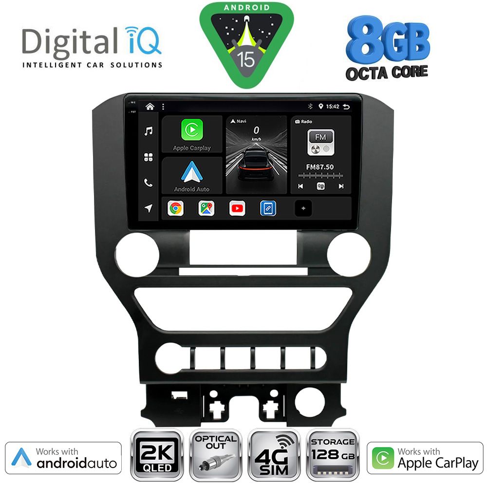 Βλησαρούλης Car Center - DIGITAL IQ BXK 20166_CPAA 4BUT (9inc) MULTIMEDIA TABLET for FORD MUSTANG mod. 2015-2020