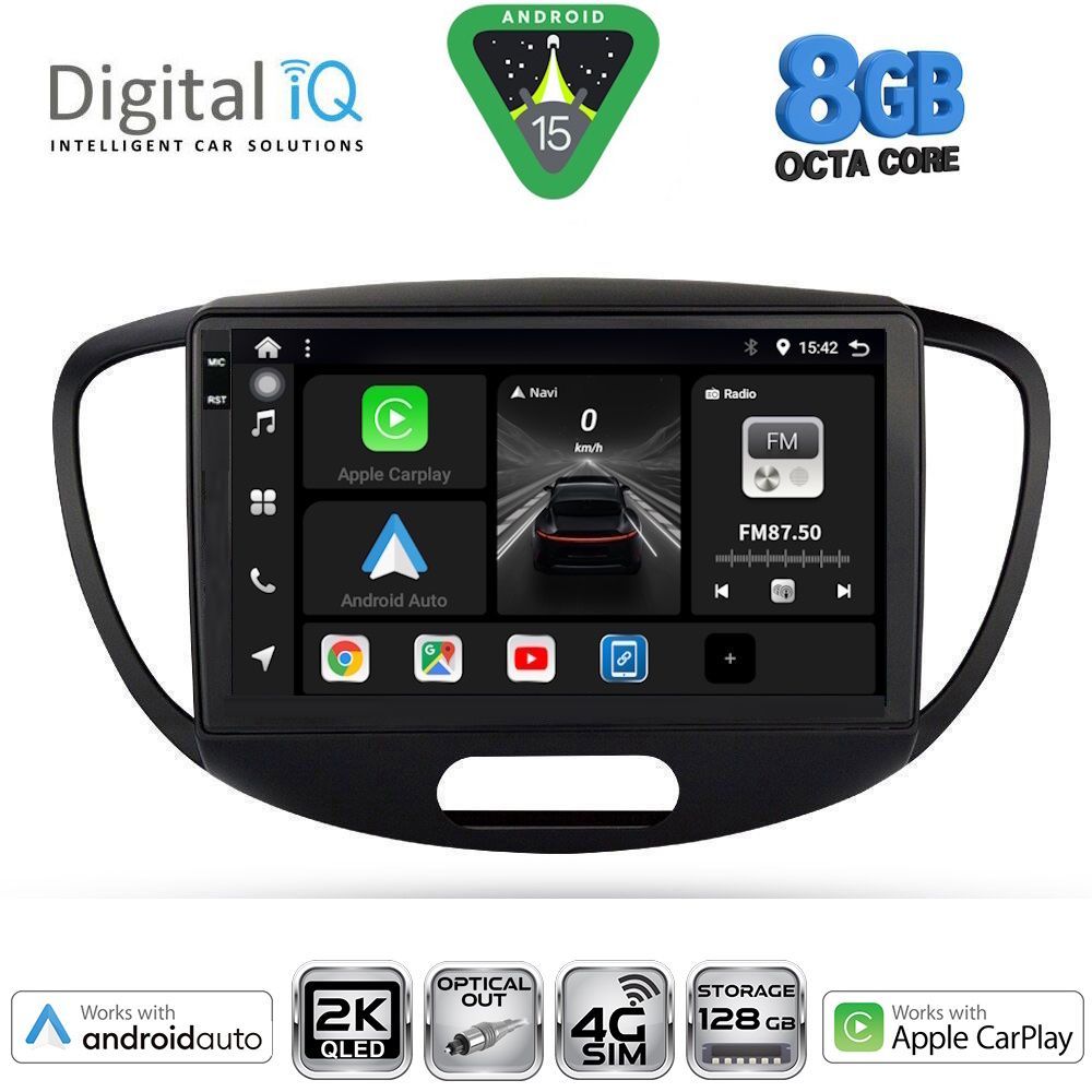 Βλησαρούλης Car Center - DIGITAL IQ BXK 20223_CPAA (9inc) MULTIMEDIA TABLET for HYUNDAI i10 mod. 2008-2013